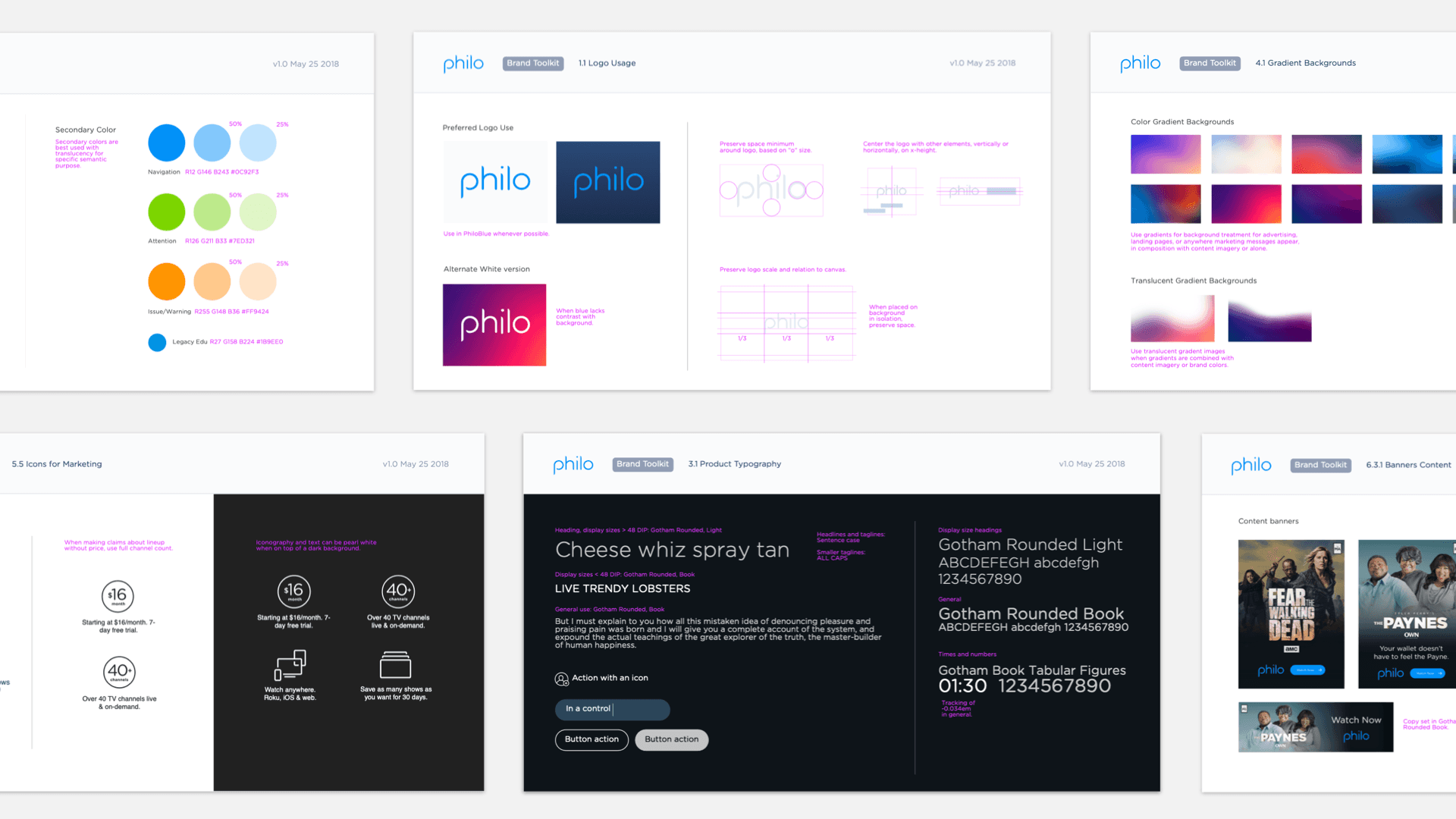 Philo brand guidelines