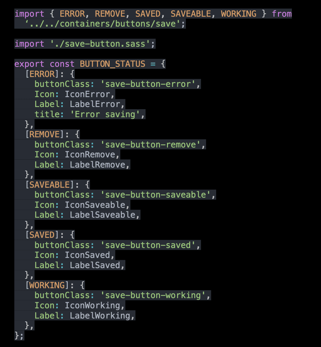 Philo UI element states for recording actions